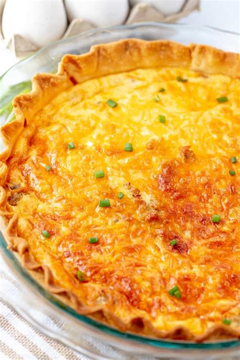 Sausage Quiche An Easy Breakfast Recipe Recipe Sausage Quiche