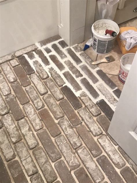 Diy Faux Brick Flooring Rhea Mosley