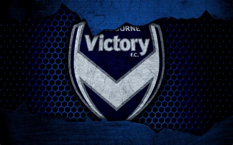 Download Wallpapers Melbourne Victory 4k Logo A League Soccer