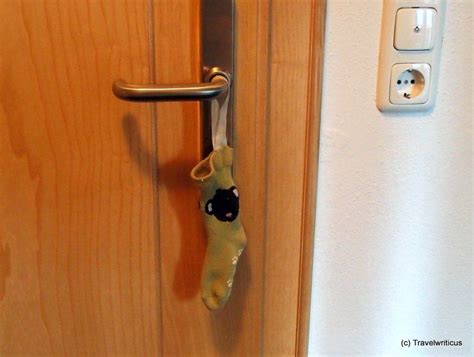 Andreas hanger über rauswurf von thomas schmid. Using socks as "Do not disturb" signs! I found this on ...