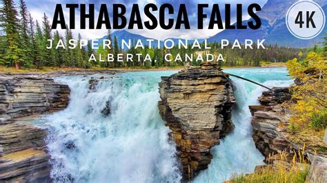 Athabasca Falls Jasper National Park Alberta Canada 4k