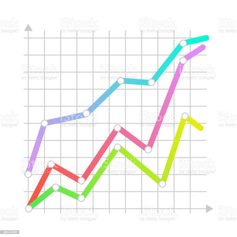 Vector Linear Graph Chart Icon Stock Illustration Download Image Now