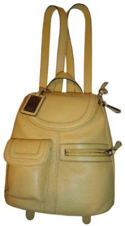 Women S Tignanello Leather Multi Pocket Backpack Pale Yellow 139 00