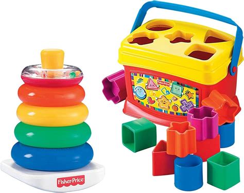 Fisher Price Babys First Blocks And Rock Stack Bundle Amazonfr