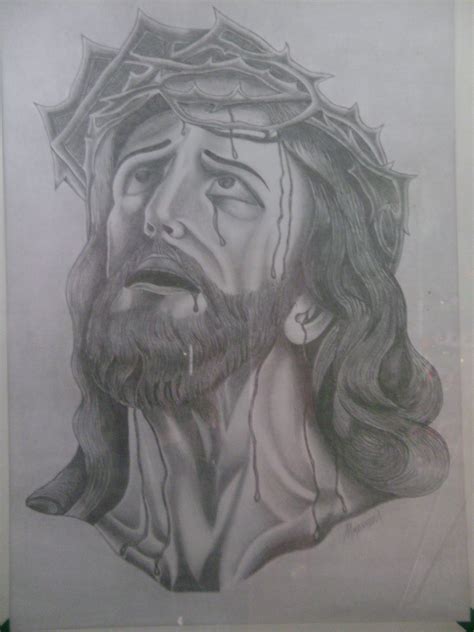 Rostro De Cristo A Lapiz Sobre Cascaron De Huevo Holy Quotes Sketches