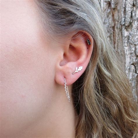 Sterling Silver Ear Climber Earrings As Seen On Ncis New Etsy