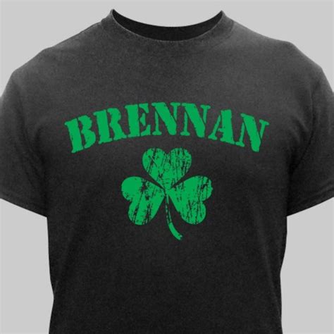 Personalized Irish Shamrock T Shirt Ts Happen Here 1 Irish Shirt Shamrock Shirt Shirts