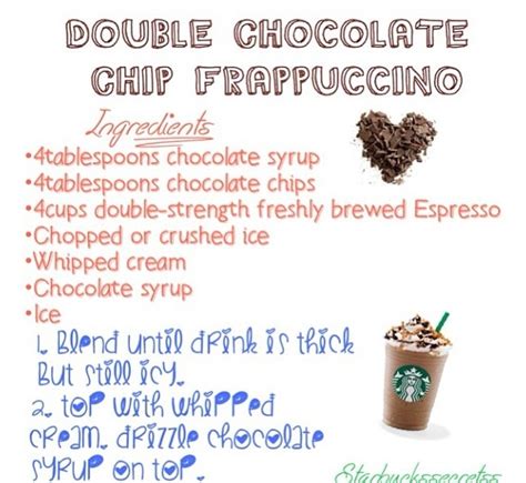 May 31, 2021 · tasty chocolate chip banana bread in 18 minutes. Here is a GREAT Double Chocolate Chip Frappuccino recipe that i have found online Enjoy ...