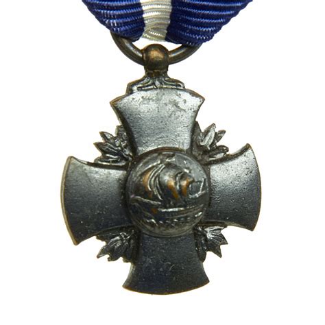 Original Us Wwii Navy Cross Medal With Case Mini Medal Ribbon Bar