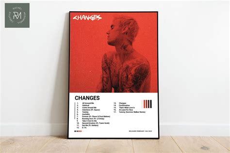 Justin Bieber Album Track List Print And Digital Print We Sell 3