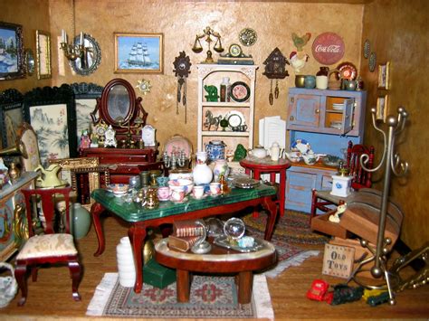 Blukatkraft Dollhouse Miniatures Antique Shop In 112 Scale
