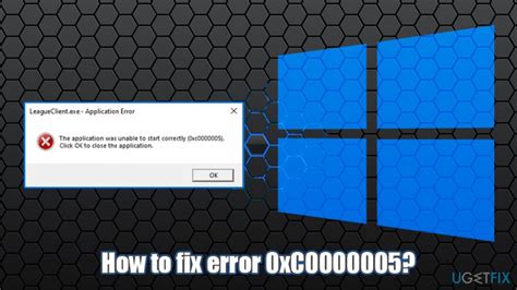 How To Fix Access Violation Error 0xc0000005 On Windows