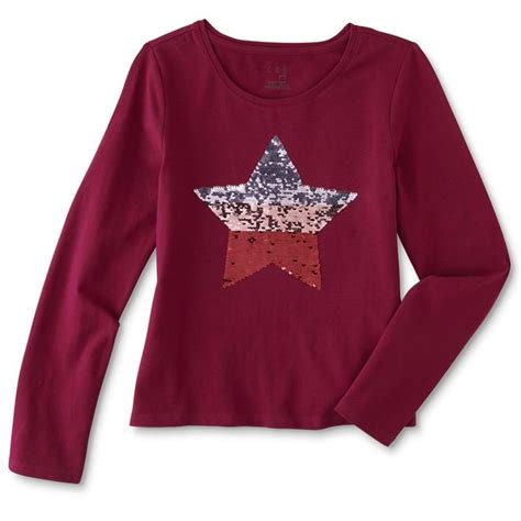 Crb Girl Girls Flip Sequin T Shirt Star Shine