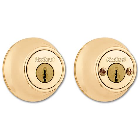 Chadwell Supply Kwikset Double Cylinder Deadbolt Polished Brass