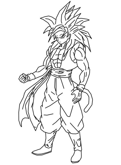 Ssj4 Gogeta Coloring Pages