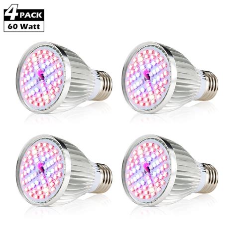 Led Grow Light Bulb 60w Full Spectrum E27 Grow Plant Light Bulb Led