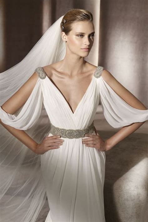 30 Flowing Grecian Styled Wedding Dresses Greek Goddess Dress Greek