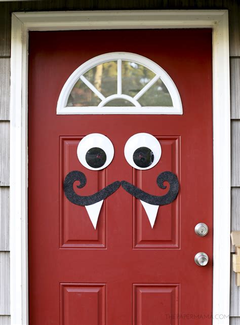 Mustache And Googly Eyes Door Decor