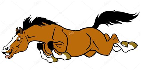 Running Cartoon Horse — Stock Vector © Insima 18808989