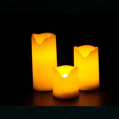 Candle Choice Set Of 3 Long Lasting Indoor And Outdoor Flameless