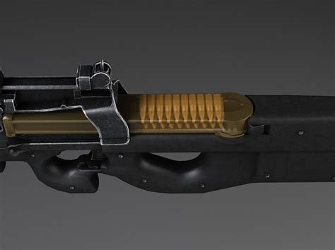 Pistolet Maszynowy Fn P90 Model 3d Turbosquid 817909
