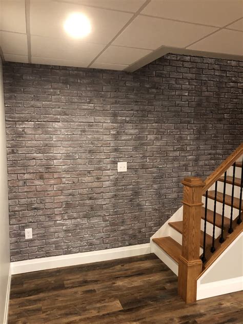 Brians Brick Veneer Staircase Accent Wall Genstone