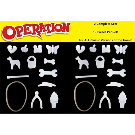 Complete Sets Operation Game Replacement Pieces Parts Complete Set Of Funny Ailments Etsy