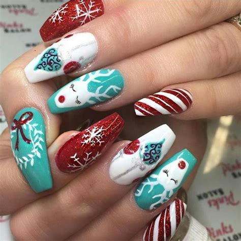 Festive Christmas Nail Designs Inspired Beauty Xmas Nails