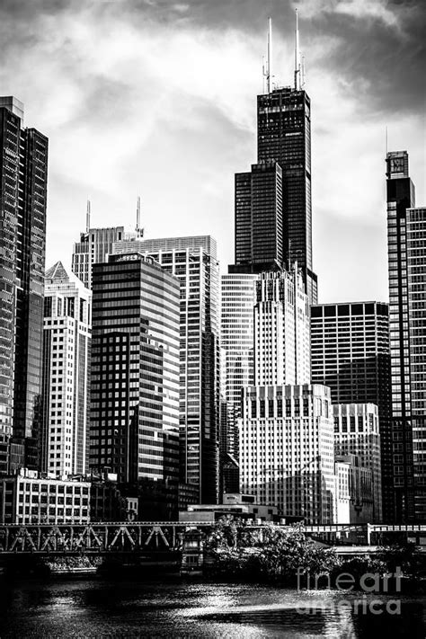 Chicago High Resolution Picture In Black And White Photograph By Paul