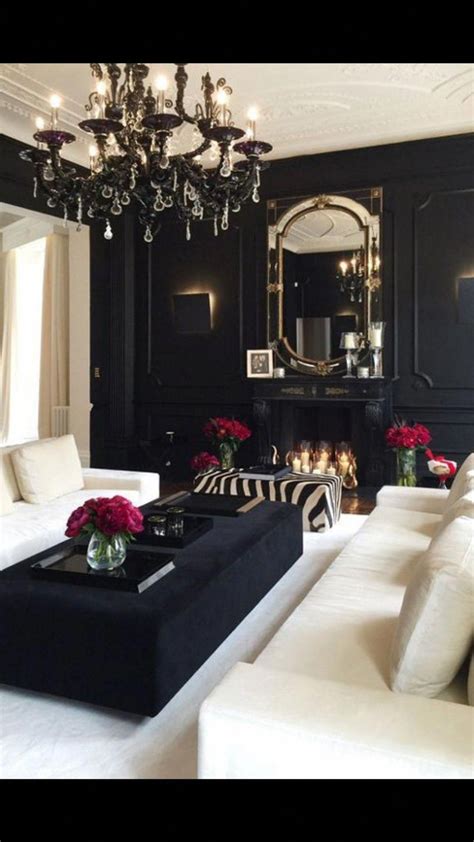 Black And White Luxurylivingroom Modern Glam Living Room Glam Living