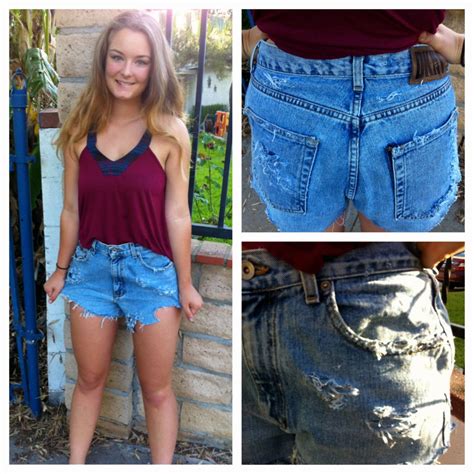 Diy High Waisted Denim Shorts Step By Step Instructions With Pictures