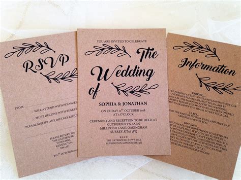 How To Make Your Own Wedding Invitations Barry Morris