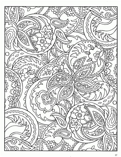 Simple Paisley Coloring Pages
