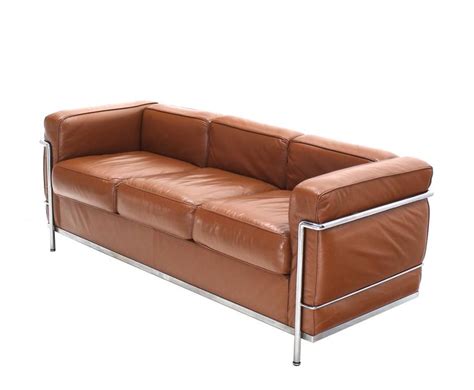 Lc2 is a timeless model, which has made design history. Le Corbusier LC2 Cassina Brown Leather Three-Seat Sofa at ...