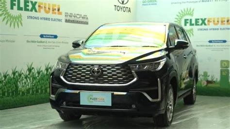 In Pics Toyota Innova Hycross Flex Fuel Mpv Worlds First Car That