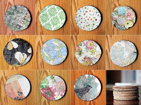 Homemade Paper And Mod Podge Coasters Hilary Makes