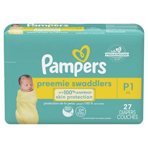 Pampers Swaddlers Preemie Diapers Size P 1 Shop Diapers And Potty At H E B