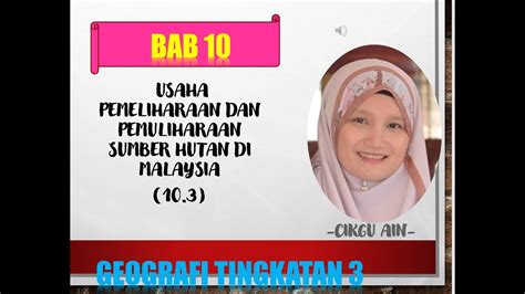 Savesave maksud pemeliharaan dan pemuliharaan sumber di bum. GEOGRAFI TING. 3 -10.3 USAHA PEMELIHARAAN DAN PEMULIHARAAN ...