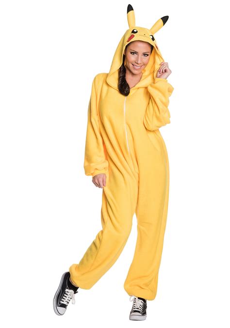 Adult Pikachu Jumpsuit Costume