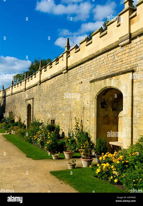 The Walled Garden At Bolsover Castle Derbyshire England Uk Built In The