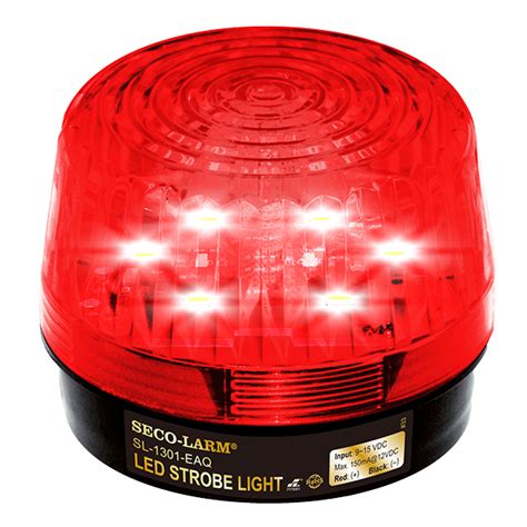 Red Led Strobe Light 6 Leds Flash Only 9~15 Vdc Seco Larm Usa Inc