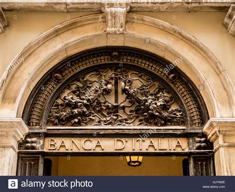 Ornate Entrance To The Banca Ditalia High Resolution Stock Photography