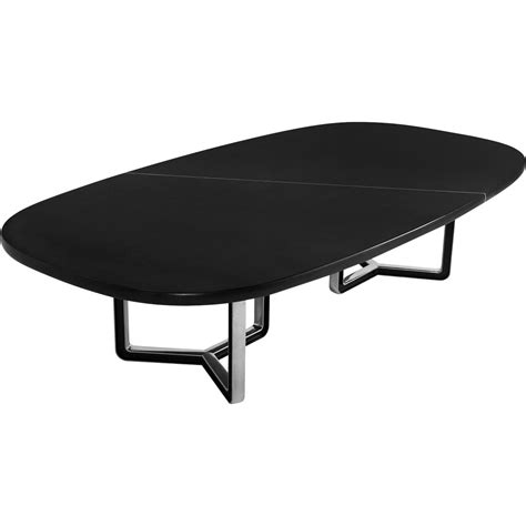 Tecno Large Black Conference Table For Sale At 1stdibs Tecnolarge