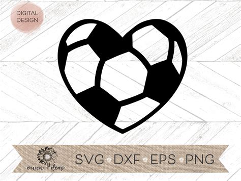 Soccer Heart Svg Soccer Heart Clip Art Soccer Cricut Svg Etsy