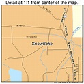Snowflake Arizona Street Map 0467800