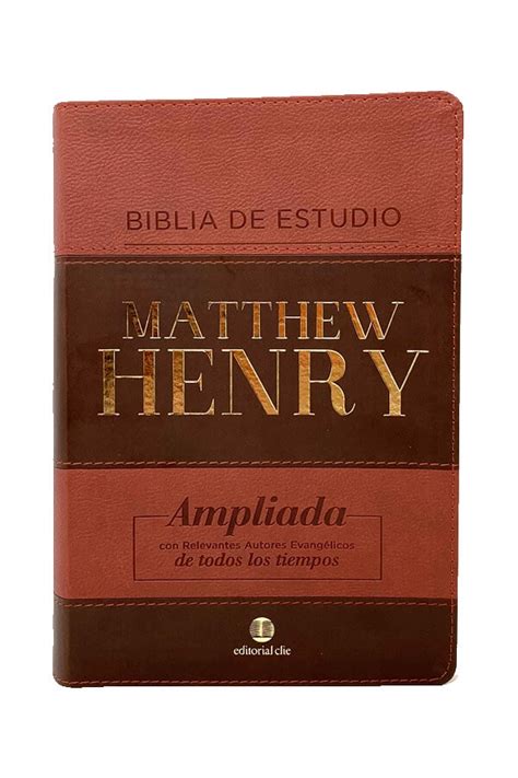 Biblia De Estudio Ampliada Matthew Henry Con índice Jerusalen