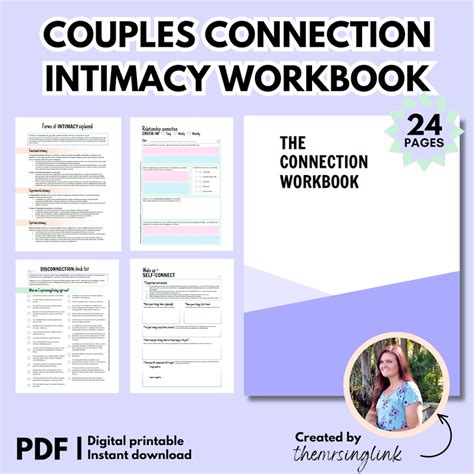 Intimacy Workbook For Couples Connecting With Your Partner Printable Activity Journal For