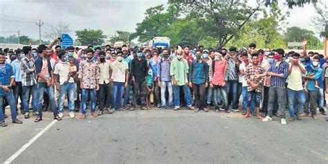 irked over lack of amenities returnees block highway the new indian express