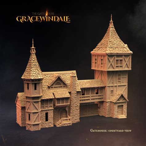 3d Printable Gracewindale Gatehouse By Gracewindale Mini Scenery