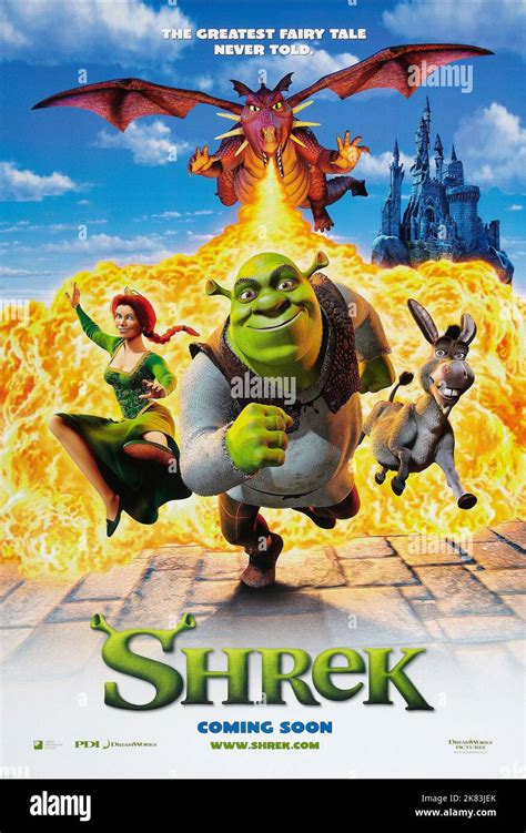 Film Poster Film Shrek Usa 2001 Director Andrew Adamson And Vicky